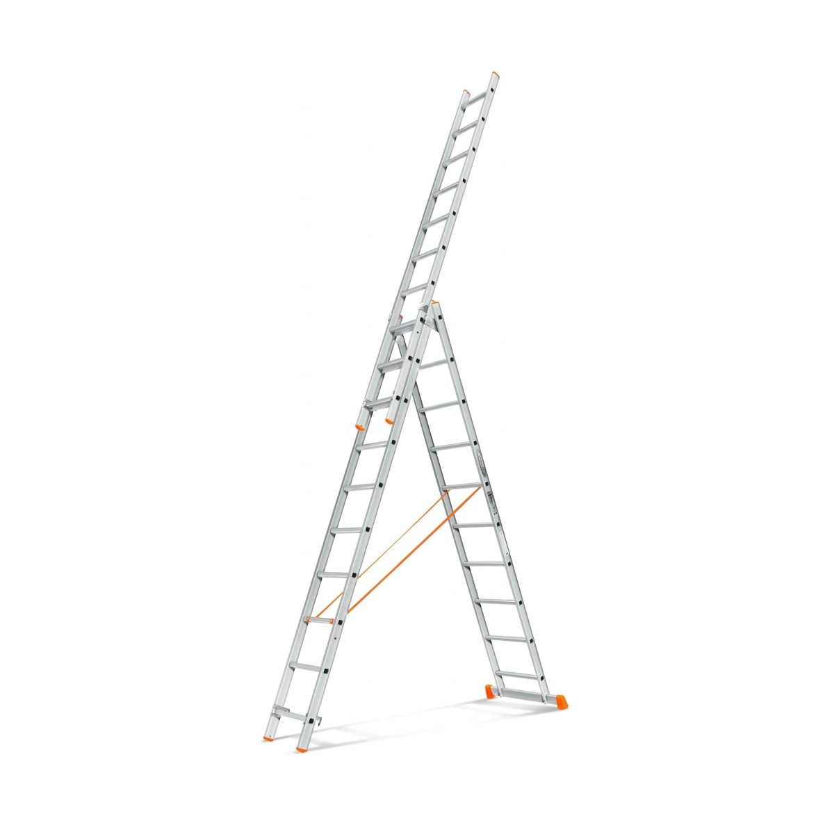 Трехсекционная лестница Эйфель Гранит 3x10